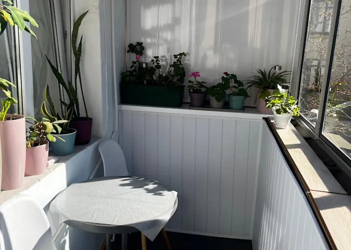 Смарт Квартира З Балконом Біля Залізничного Вокзалу